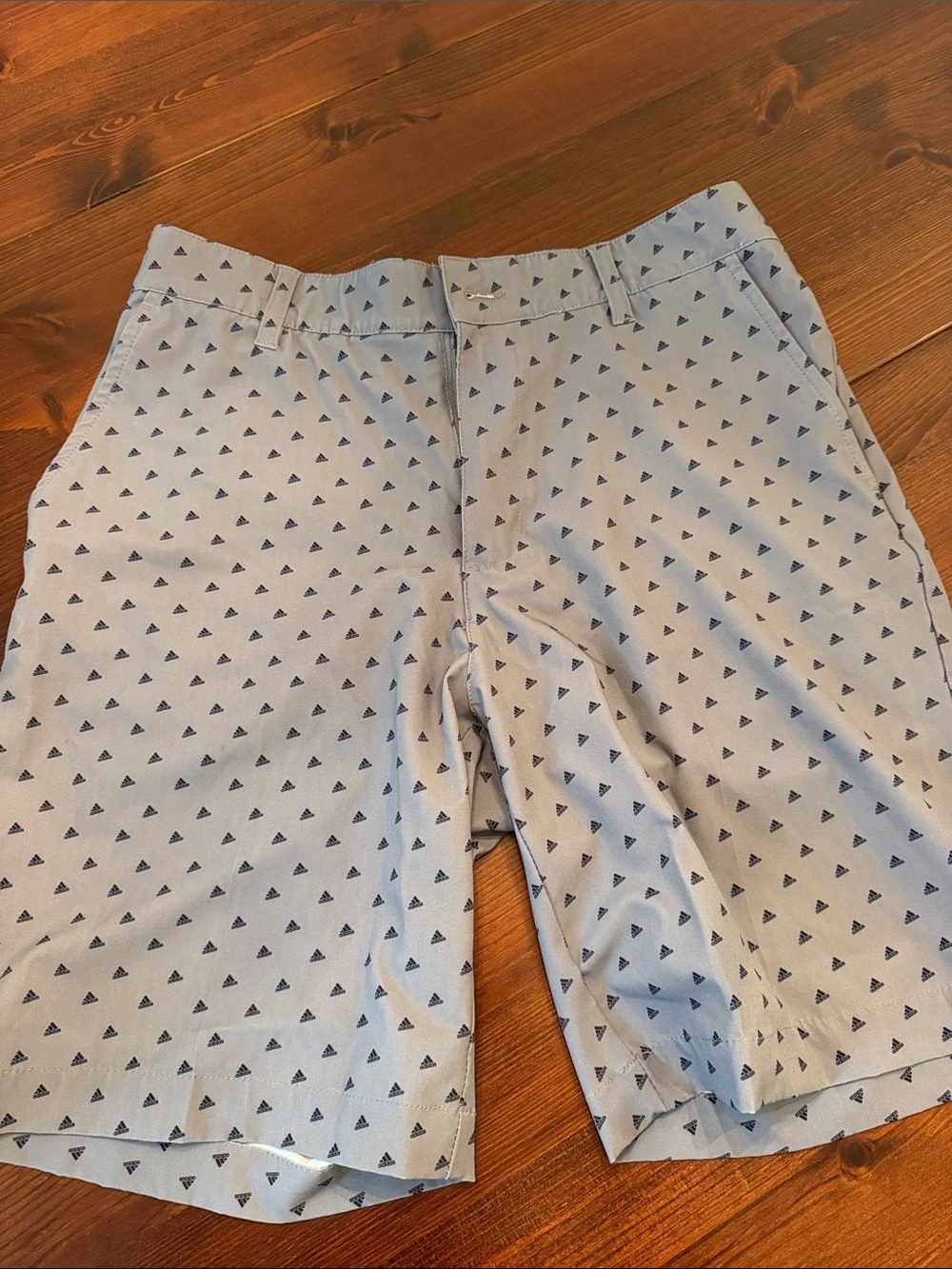 Light Blue Patterned Men's Shorts